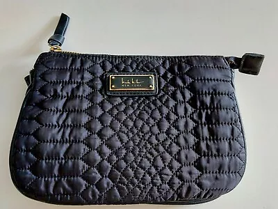 Nicole Miller Black Quilted Cosmetic Bag • $8.99