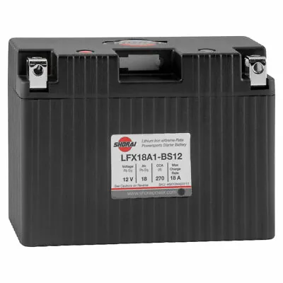 $188.96 • Buy Shorai Lithium-Iron Battery LFX18A1-BS12
