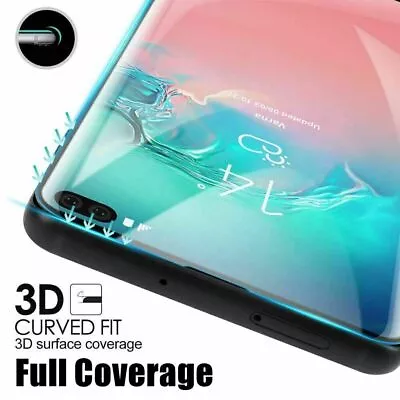 Tempered Glass Full Cover Screen Protector For Samsung Galaxy S10 Plus 5G E S9 • $6.75