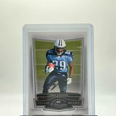 2008 Donruss Classics Chris Johnson Auto #/499 Rookie RC Titans #230 • $0.99