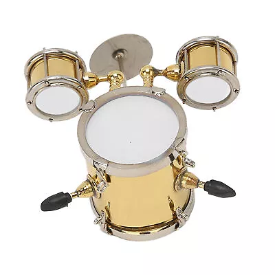 Miniature Drum Set Replica Instrument Model Drum Set Drummer Gift Decor Box NEW • $20.22