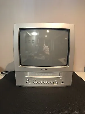 $145 • Buy Toshiba MV13N3 13  CRT VCR Combo VHS Player Recorder Retro Gaming TV Tested
