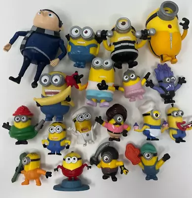 Minions Movie Toys Figures Figure McDonalds Think Way Lot Of 18 Cake Toppers • $19.99
