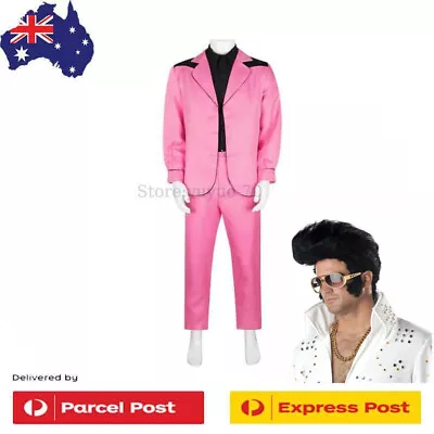 The King Elvis Presley Stage Show Cosplay Full Set Costume Halloween Costume • $49.67