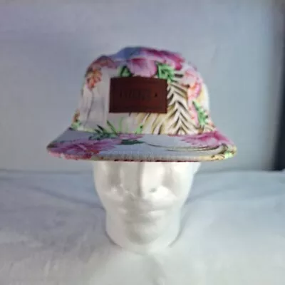 VANS Floral/ Flowers 5 Panel Leather Patch Strapback Hat Cap • $23