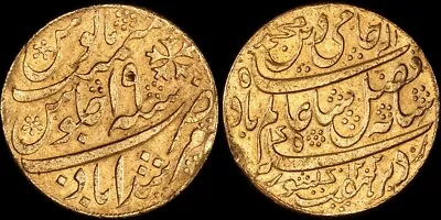 INDIA - Bengal Presidency AH1202 Yr 19 (1793-1818) Shah Alam II Gold Mohur. • $1299.99