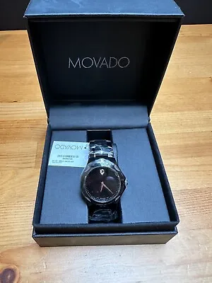 Movado Luno Sport 40mm Black Dial Black PVD Mens Quartz Watch 0606536 • $1000