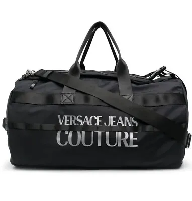 Versace Jeans Couture Duffel Bag Logo Print Designer Travel $375 Duffle New • $215