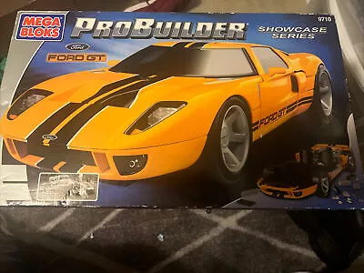 Mega Bloks Probuilder Showcase Series Yellow Ford GT #9710 New Sealed 2003 • $125