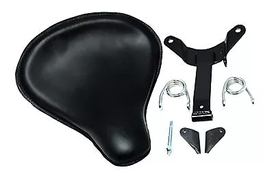 HARLEY Black Leather Velo Racer Solo Seat Kit Fits 0-  Custom • $377.55