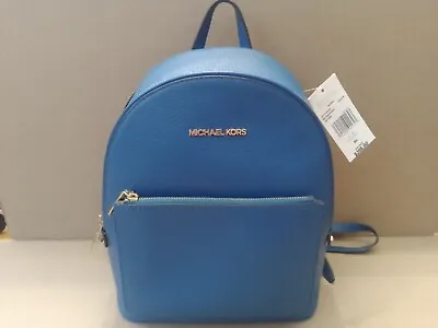 Michael Kors Adina Medium Luggage Lagoon Leather Convertible Backpack • $85