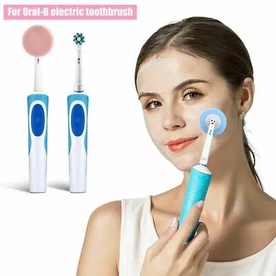 Facial Cleansing Brush Head Massage Face Cleaner---Compatible Oral B Toothbrush • £4.49