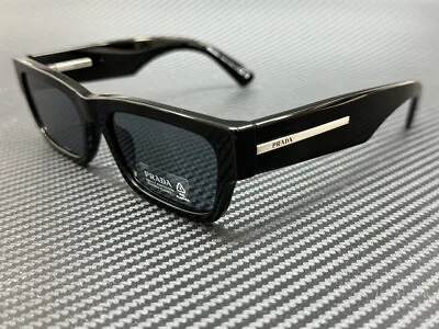 PRADA PR A03S 16K07T Black Blue Vintage Men's 56 Mm Sunglasses • $263.25