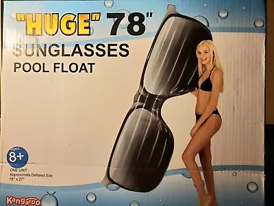 $42.76 • Buy 	Huge Sunglasses Inflatable Swimming Pool Float 6.5Ft