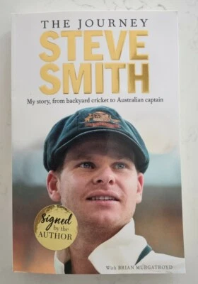 $69 • Buy Steve Smith Cricket Signed The Journey Autobiography Soft Cover Book