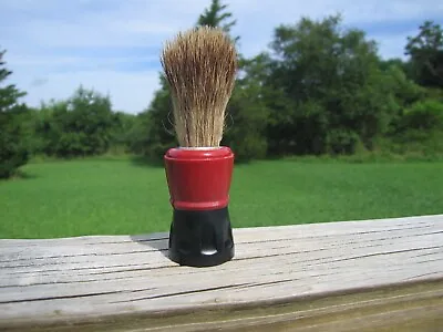  Made Rite Sterilized Pure Badger 300PB  Red And Black Handled Shaving Brush • $24.99