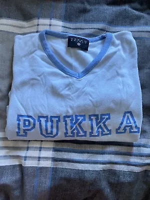£4 • Buy Mens Urban Spirit Striped Pukka Blue T-shirt Size Medium
