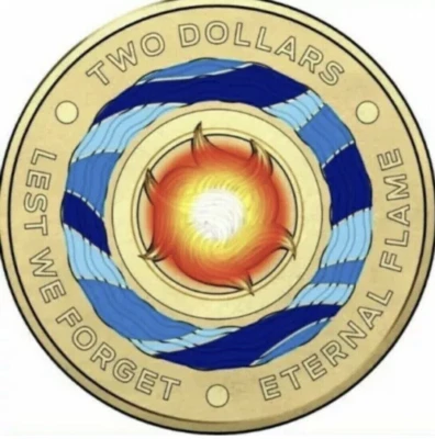 $4.65 • Buy 🔥🔥🔥 Australian Two Dollar $2 Coin - 2018 - Lest We Forget Eternal Flame Circ