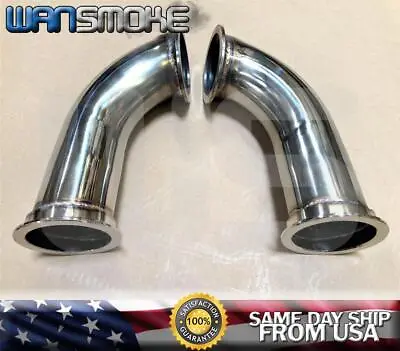 2 X 2.5  V-band Stainless 90 Degree Universal Twin Turbo Elbow Pipe Exhaust  • $59.50