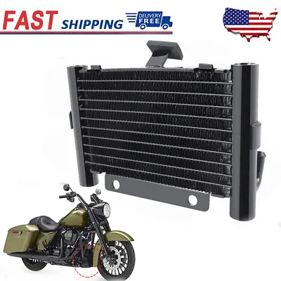 Motorcycle Oil Cooler Device Radiator For Harley Touring Road King FLHR 17-2023 • $52.19