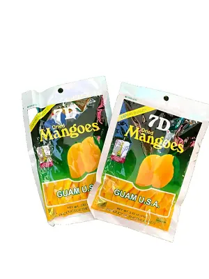 7D Dried Mangoes 3 Oz (80grams) LOT Of 2 Packs • £8.10