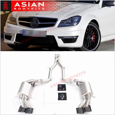 VALVED EXHAUST CATBACK For MERCEDES BENZ C Class W204 C63 AMG 2012 - 2015 (6.2) • $1890