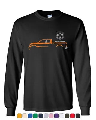 $21.56 • Buy Dodge Ram Truck Long Sleeve T-Shirt Heavy Duty V8 Pickup Truck Tee