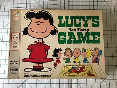 Vintage 1971 Charles Schulz Peanuts Lucy's Tea Party Game Milton Bradley  • $30