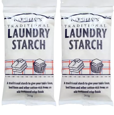 £9.95 • Buy 2 X Dri Pak 200g Kershaws Laundry Starch Table Bed Linen Extra Crisp Shirts 