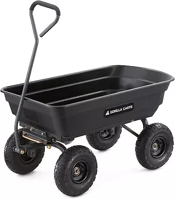 Garden Dump Cart With Easy To Assemble Steel Frame600 Pound Capacity • $102.99