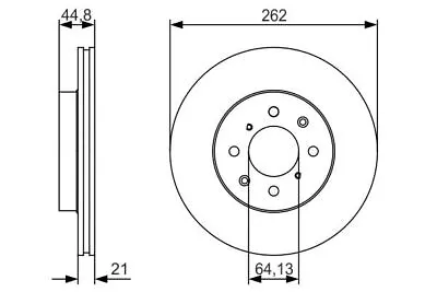 Bosch 0 986 479 R80 Brake Disc X1 Fits Rover 200 216 220 Turbo 211 214 I 214 Si • $93.58