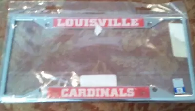 NCAA Louisville Cardinals Chrome Metal License Plate Frame (NEW) • $12.99