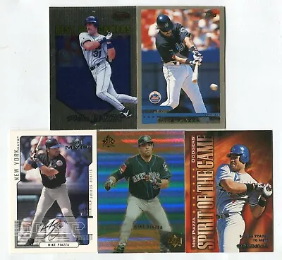 Mike Piazza 5 Baseball Card Lot HOF DODGERS MARLINS METS PADRES A's (LOT 36) • $1.99