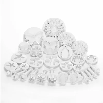 Set 33 Pcs Sugarcraft Fondant Cake Decorating Icing Plunger Cutters Mold Tools • £7.99