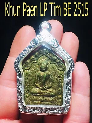 Thai Buddha Amulet Phra Khun Paen Lp Tim Be 2515 Magic Luck Charm • $64
