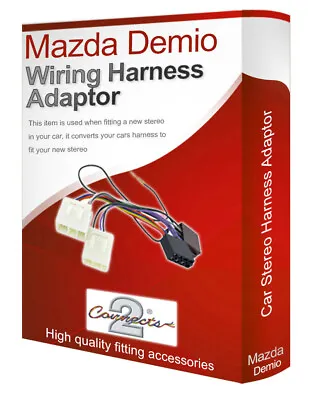 Mazda Demio CD Radio Stereo Wiring Harness Adapter Lead Loom ISO Converter Wire • $15.67