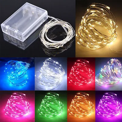 $4.94 • Buy Battery Operated LED Fairy String Light Lamp Christmas Party Wedding Home Decor