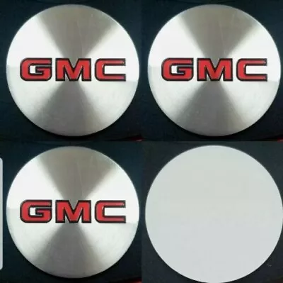 4 Wheel Center Cap Logo Sticker Decal Emblem Sliver 3.5  88mm GMC 1500 2500 3500 • $19.99