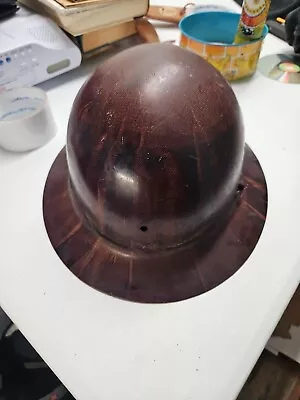 Vtg MSA Full Brim Fiberglass Hard Hat Skullgard Safety Construction Type K • $25