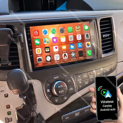 For Toyota Sienna 2011-2014 Car Radio Stereo Apple Carplay Android GPS Navi +Cam • $115.99