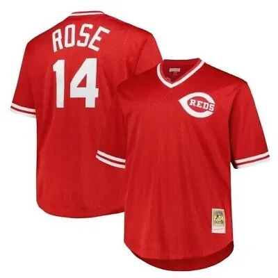 Mitchell & Ness Cincinnati Reds #14 Baseball Jersey New Mens SMALL $130 • $39.99