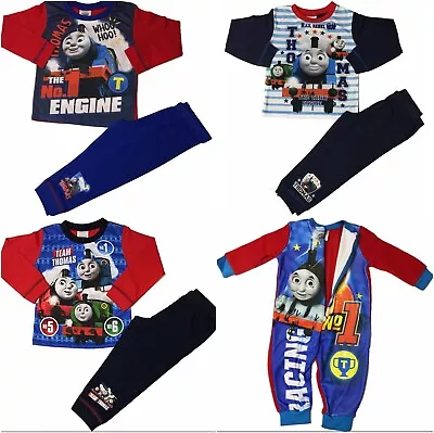 £6.50 • Buy Kids Thomas The Tank Engine Boys Pjs Pyjamas Sleepwear Ages 1 To 5 Years