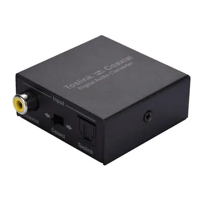 £15.59 • Buy Optical To Coaxial Digital 2-Way Mutual Audio Converter Switch Splitter Adapter