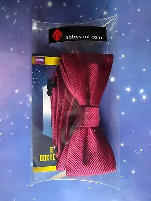£39.99 • Buy 11th Doctor Who Red Bow Tie Cosplay Eleventh Dr Replica Prop 1:1 Abbyshot