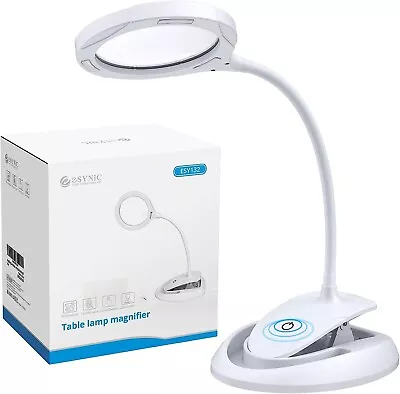 Daylight LED Magnifying Lamp Rechargeable Illuminated Optical Glass Magnifier • $117.66