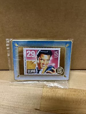 1993 Elvis Presley Stamp Metallic Images Promotional Sample Elvis Gold • $12.99