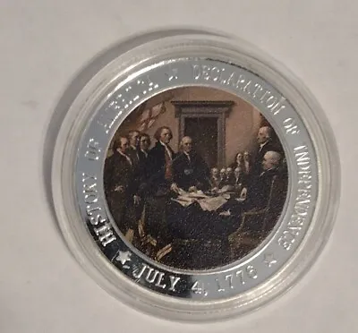 Masonic Coin Declaration Of Independence Coin Signing July 4th 1776  • $6.95