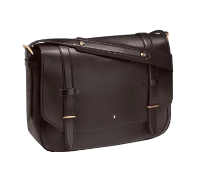 Montblanc Heritage 1926 Messenger Document Brown Case Bag Leather 116811 Italy • $950