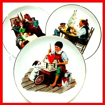 Museum Collection Norman Rockwell Collectors Plates Set Of 2 Vintage 1980's • $47.45