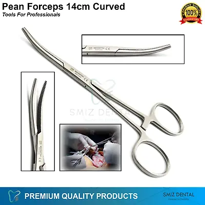 14cm Surgical Locking Pean Forceps Dog Cat Ear Hair Puller VETs FREE Shipping CE • £4.43